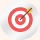 Icon illustrating growth and focused learning